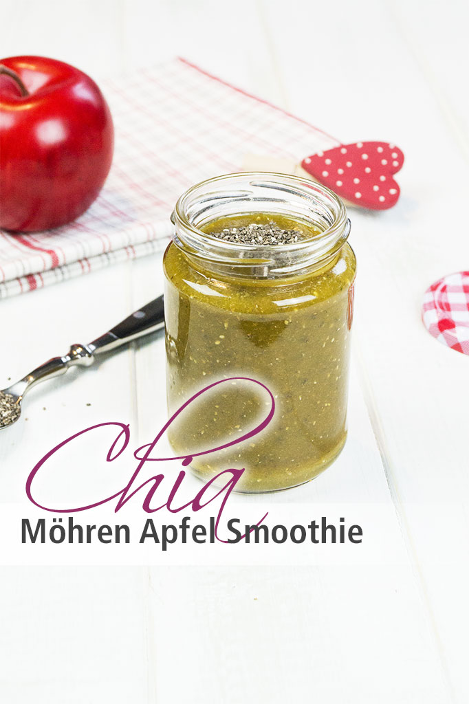 Rezept für Chia-Möhren-Apfel-Smoothie