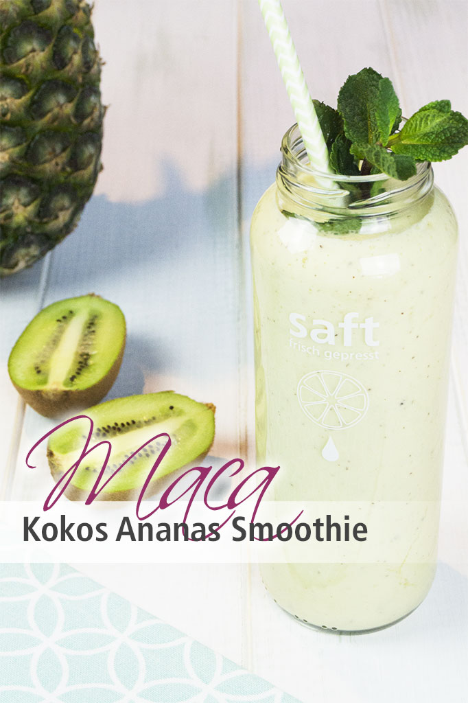 Rezept für Maca-Kokos-Ananas-Smoothie