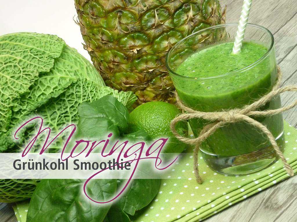 Rezept für Moringa Grünkohl Smoothie