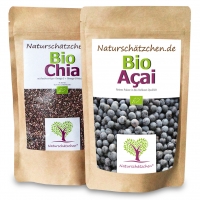 2 x Superfood - Bio Chia Samen und Bio Acai