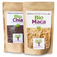 2 x Superfood - Bio Chia Samen und Bio Maca