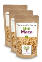 3er Bundle Bio Maca Pulver (je 250g)